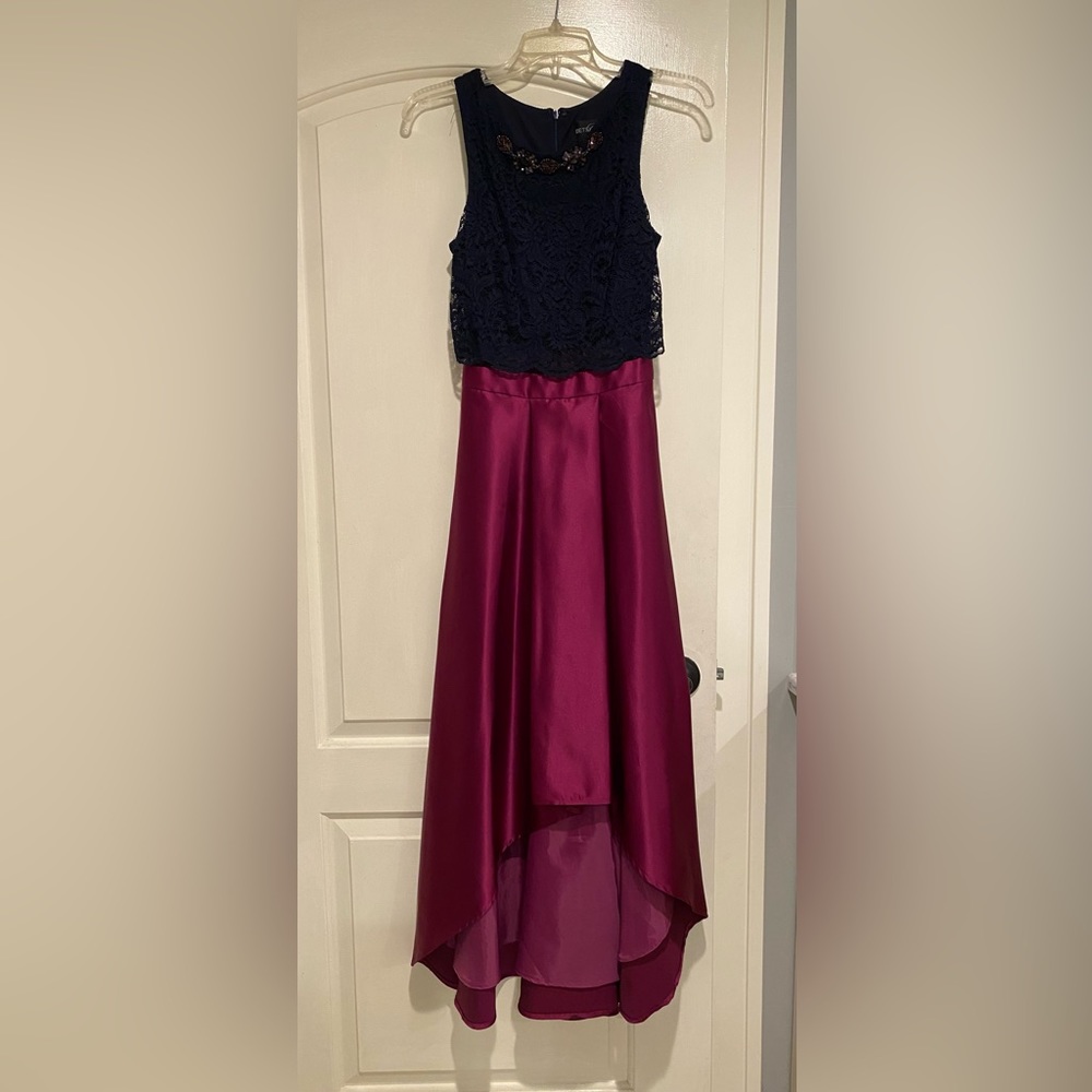 Betsy&Adam evening gown, high low. Size 2